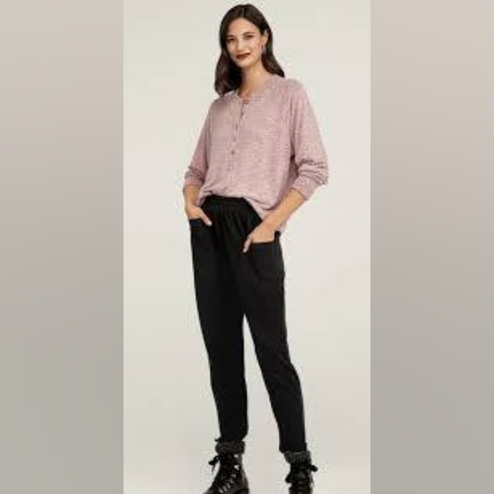 CAbi #4135 Black Veranda Lounger Knit Pants